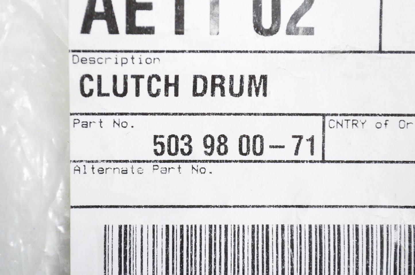 Clutch Drum NOS