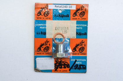 New Kijima Drain Plug 14mmxP1.25 NOS