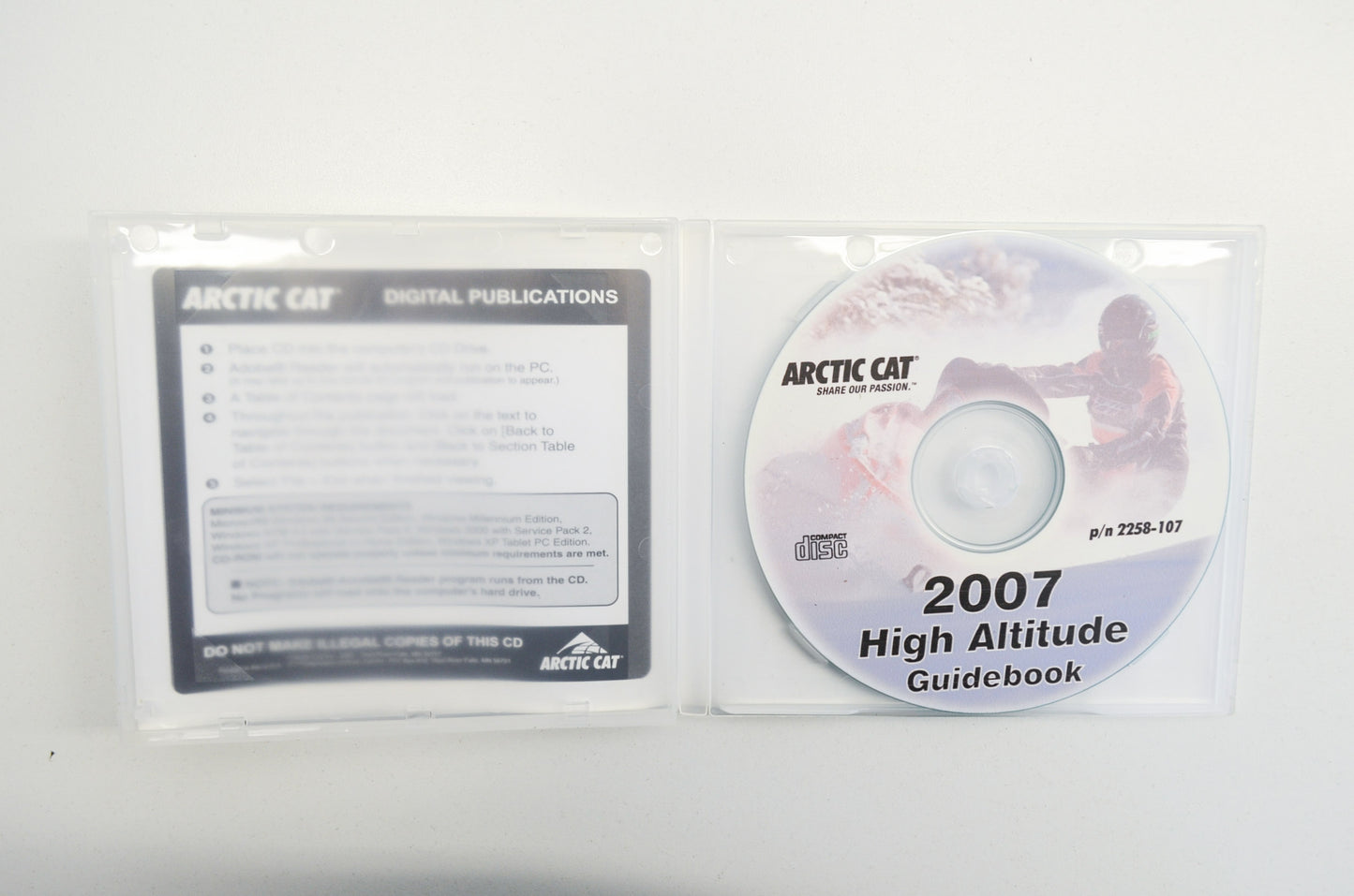 OEM Arctic Cat 2258-107 High Altitude Guidebook