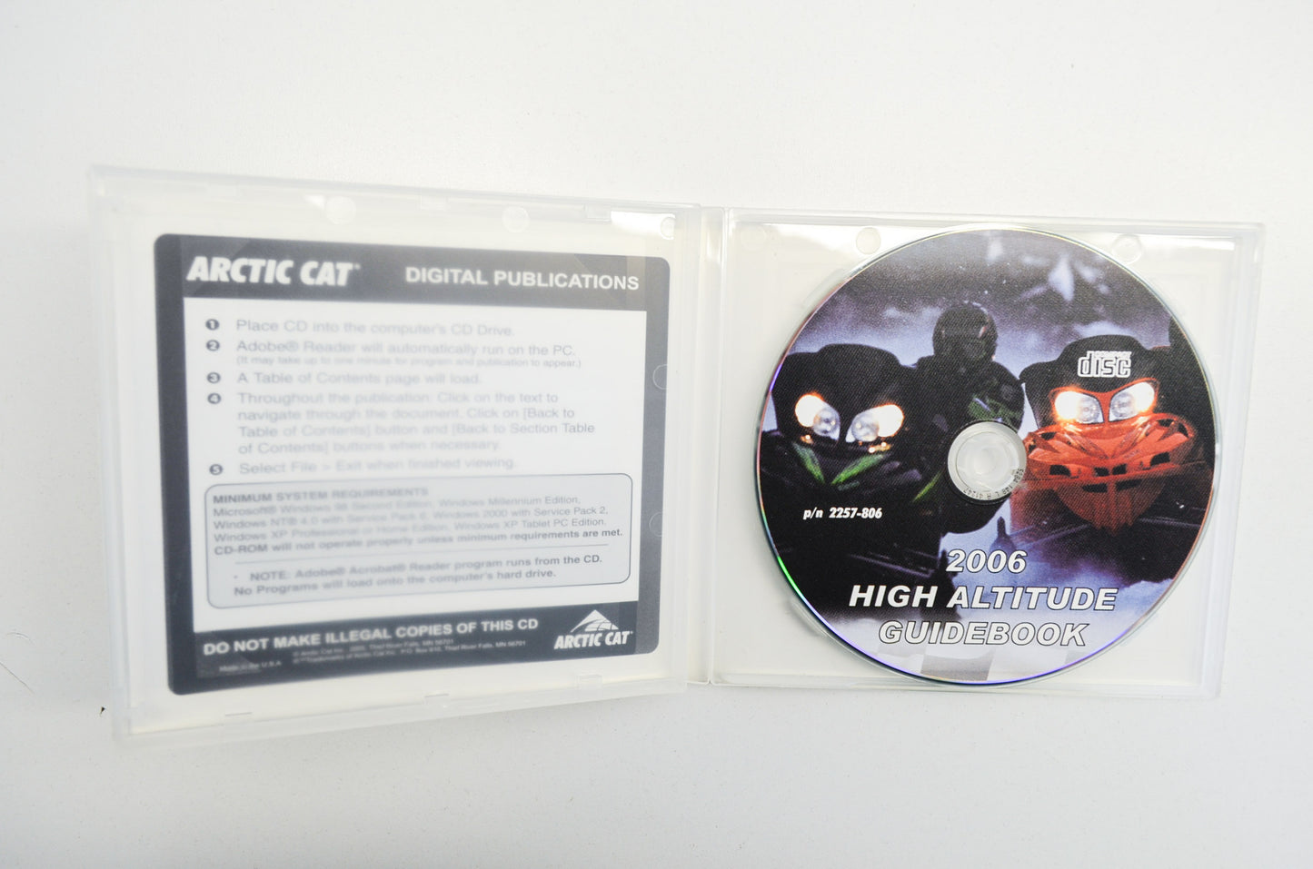OEM Arctic Cat 2257-806 2006 High Altitude Guidebook