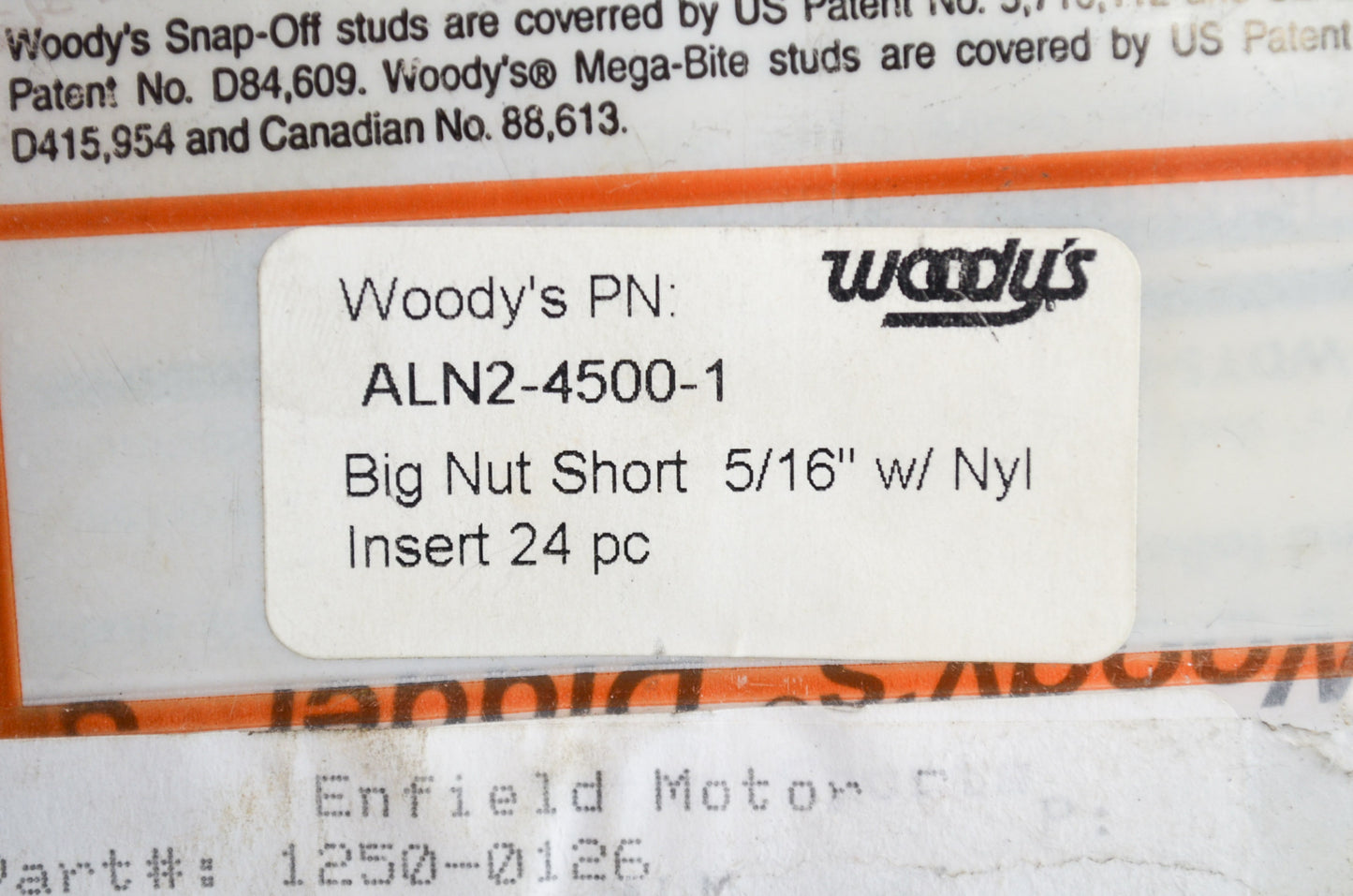 Woodys Big Short Nuts 5/16th Qty 11 NOS