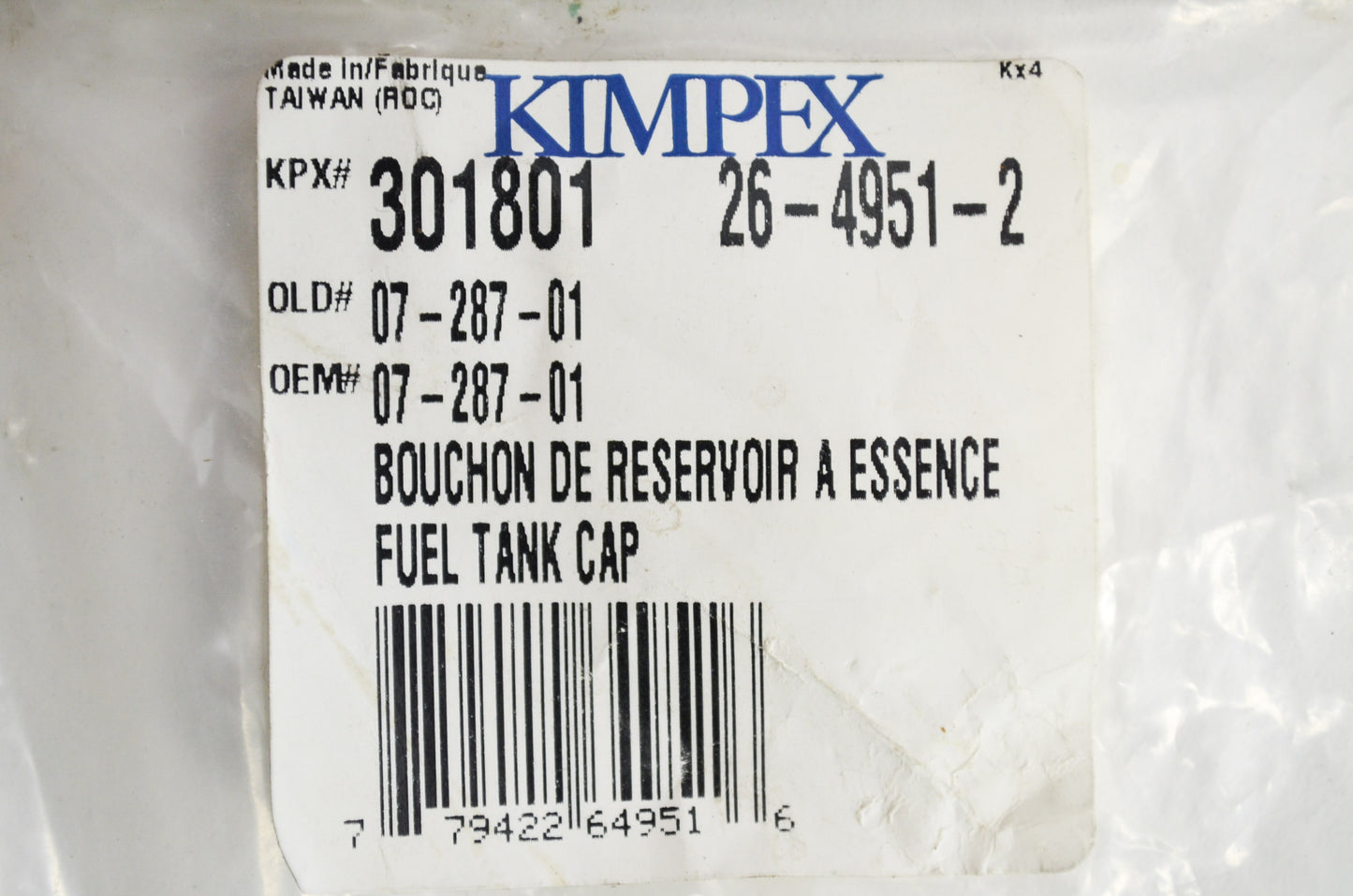 Fuel Cap NOS