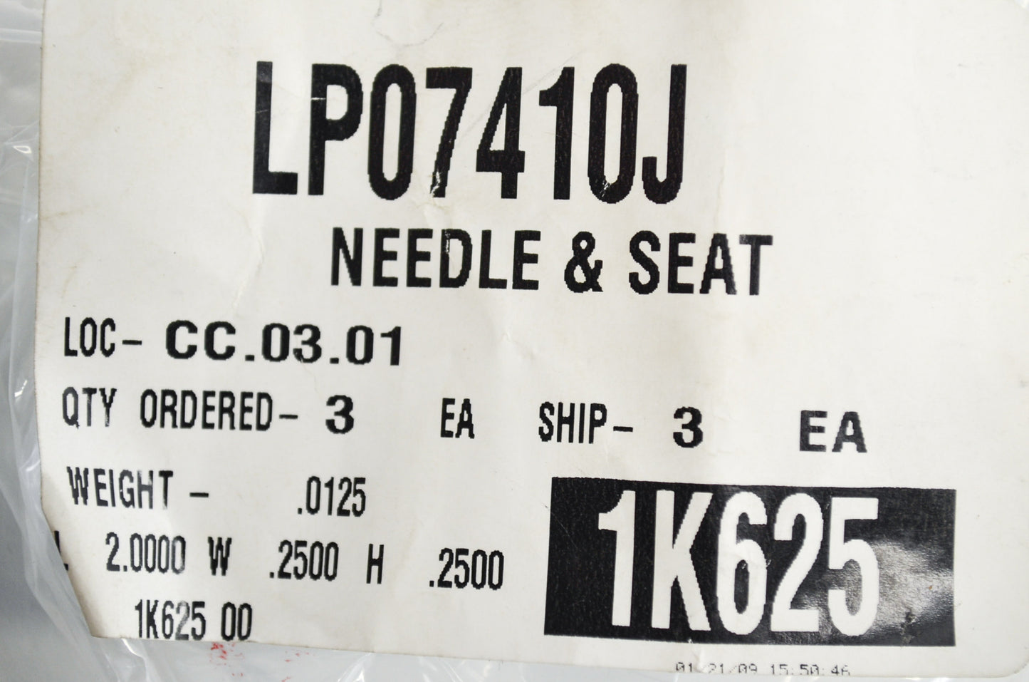 Needle and Seat NOS