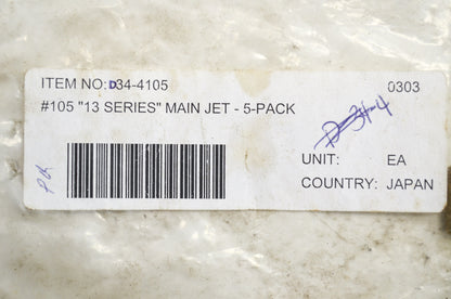 13 Series Main Jet NOS