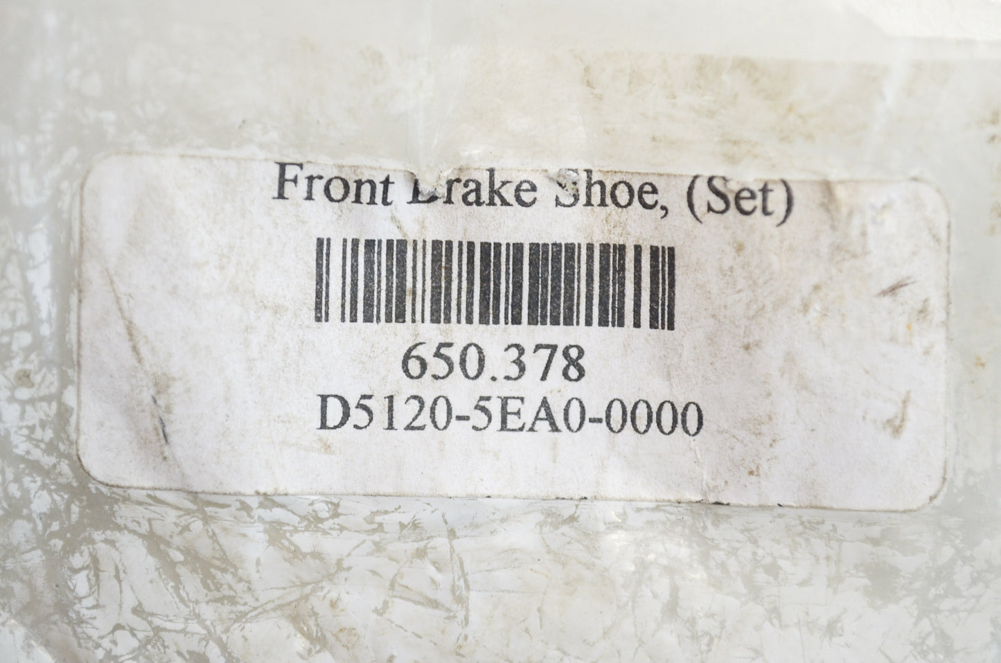 Front Brake Shoe Set Viper Thunder Lightning NOS