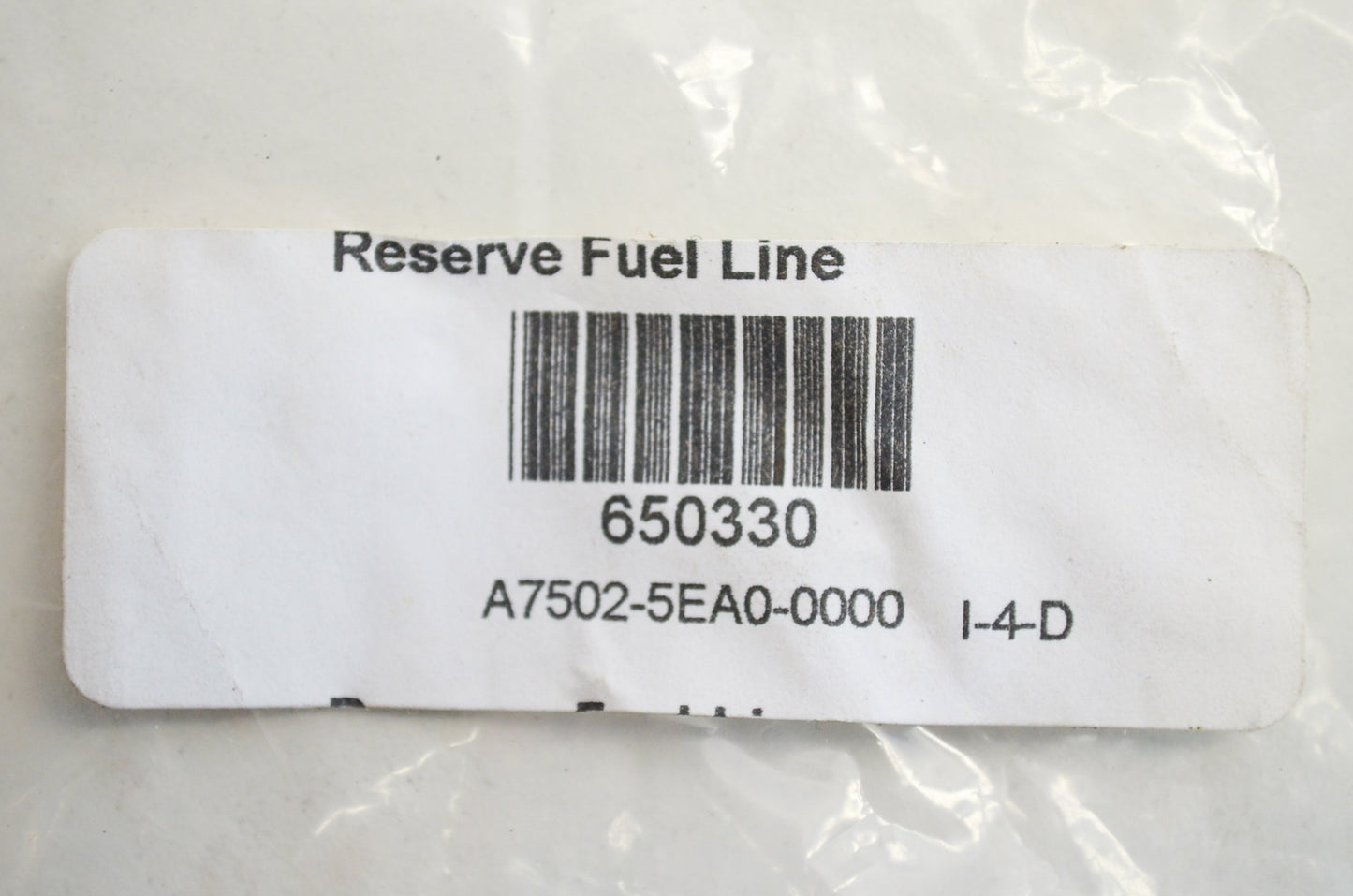 Reserve Fuel Line Viper Lightning Thunder NOS
