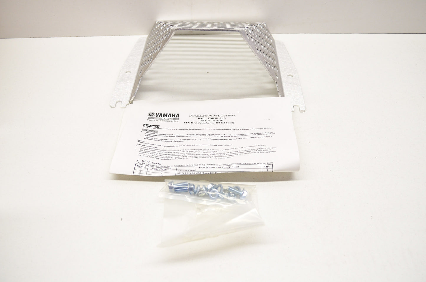 Wolverine Radiator Guard NOS