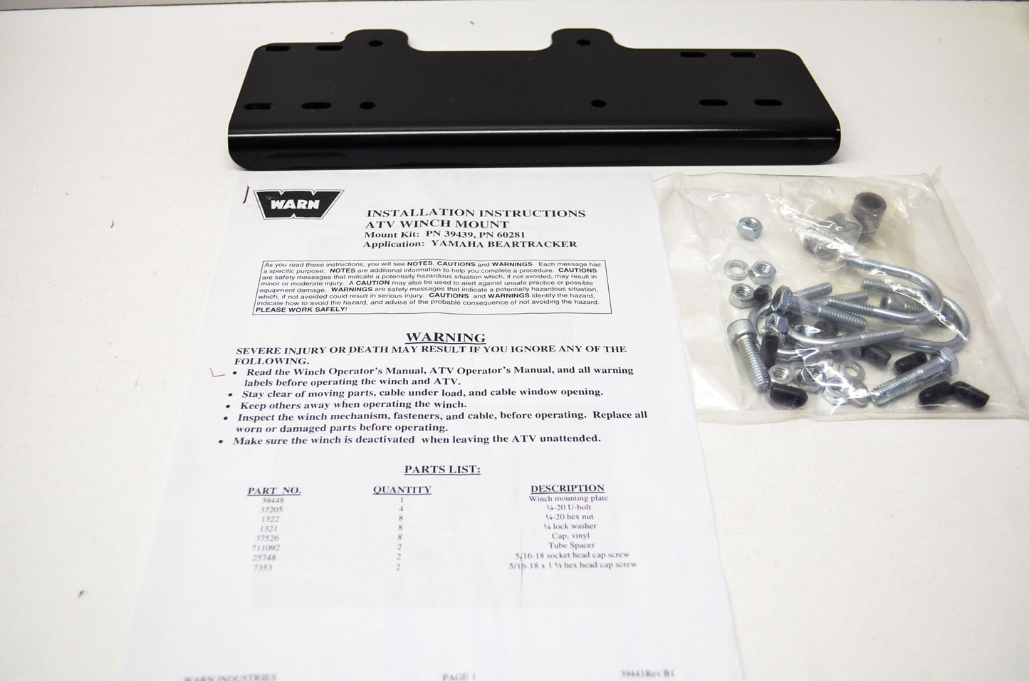 Bear Tracker Mounting Kit NOS