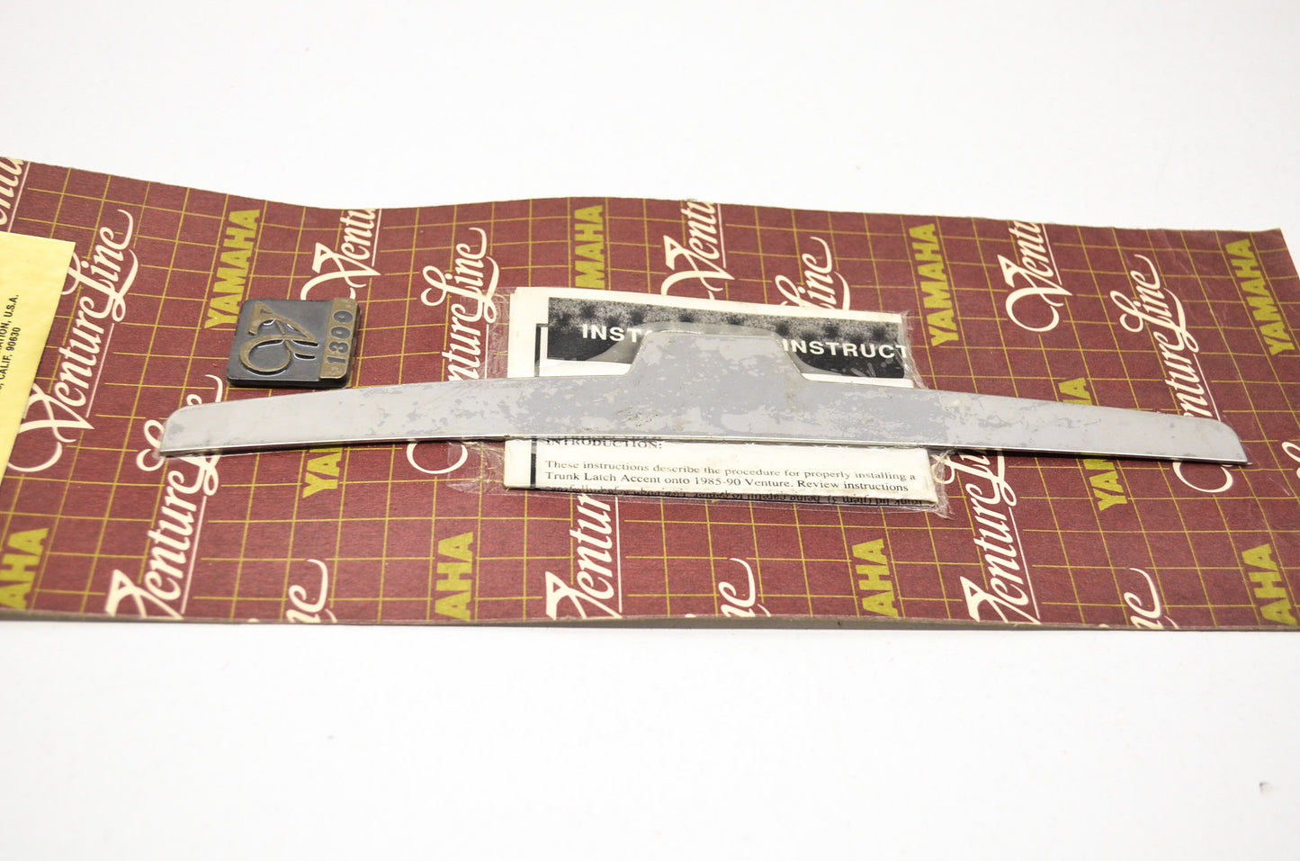 Venture Chrome Trunk Latch Accent NOS