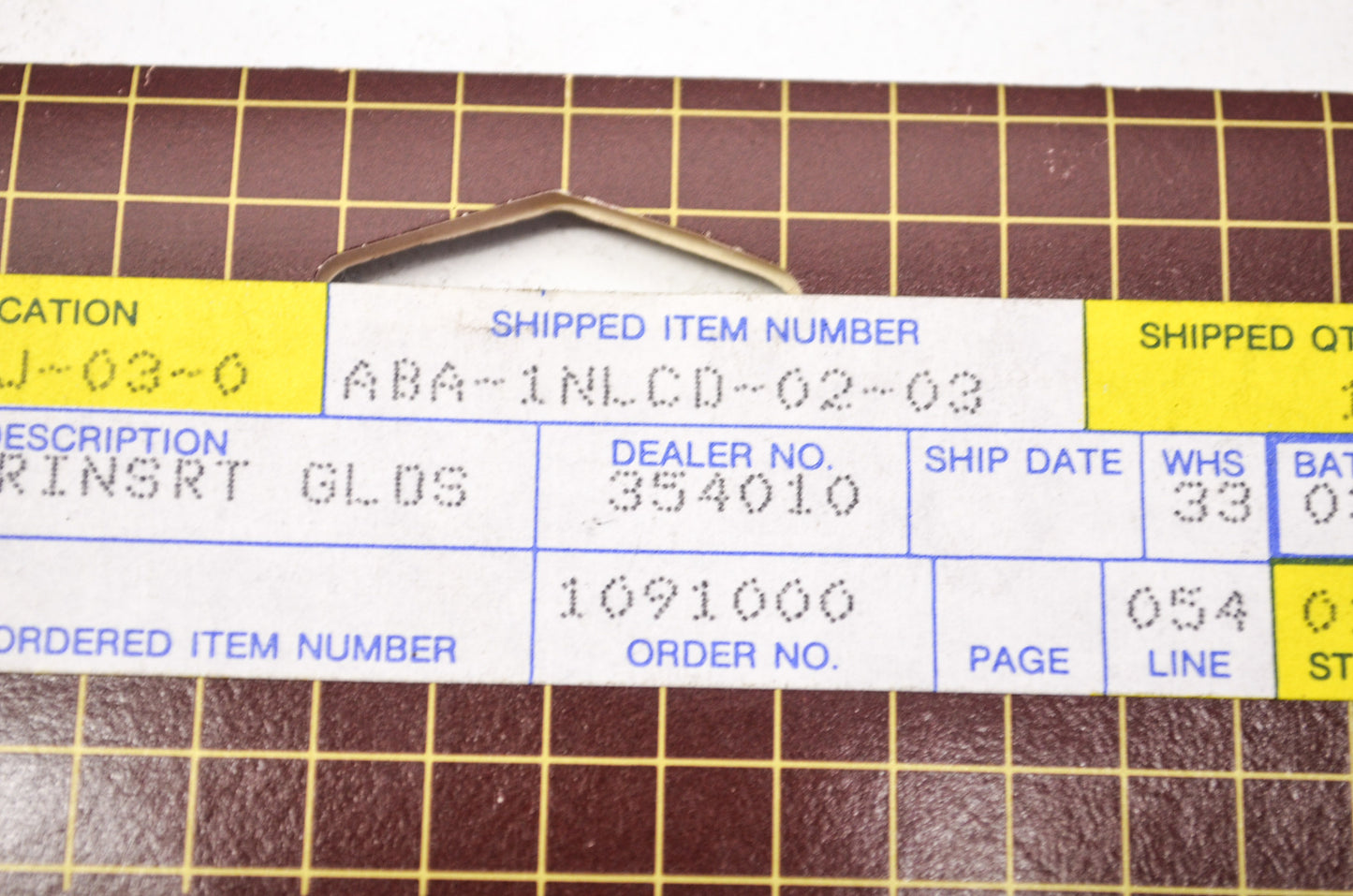 Venture Gold Caliper Cover Inserts Qty 2 NOS