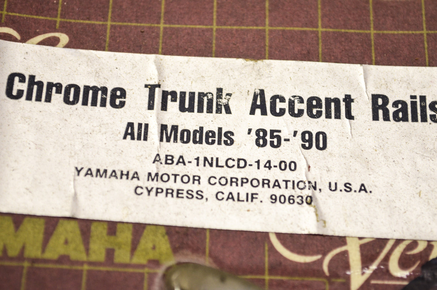 Venture Chrome Trunk Accent Rails Qty 2 NOS