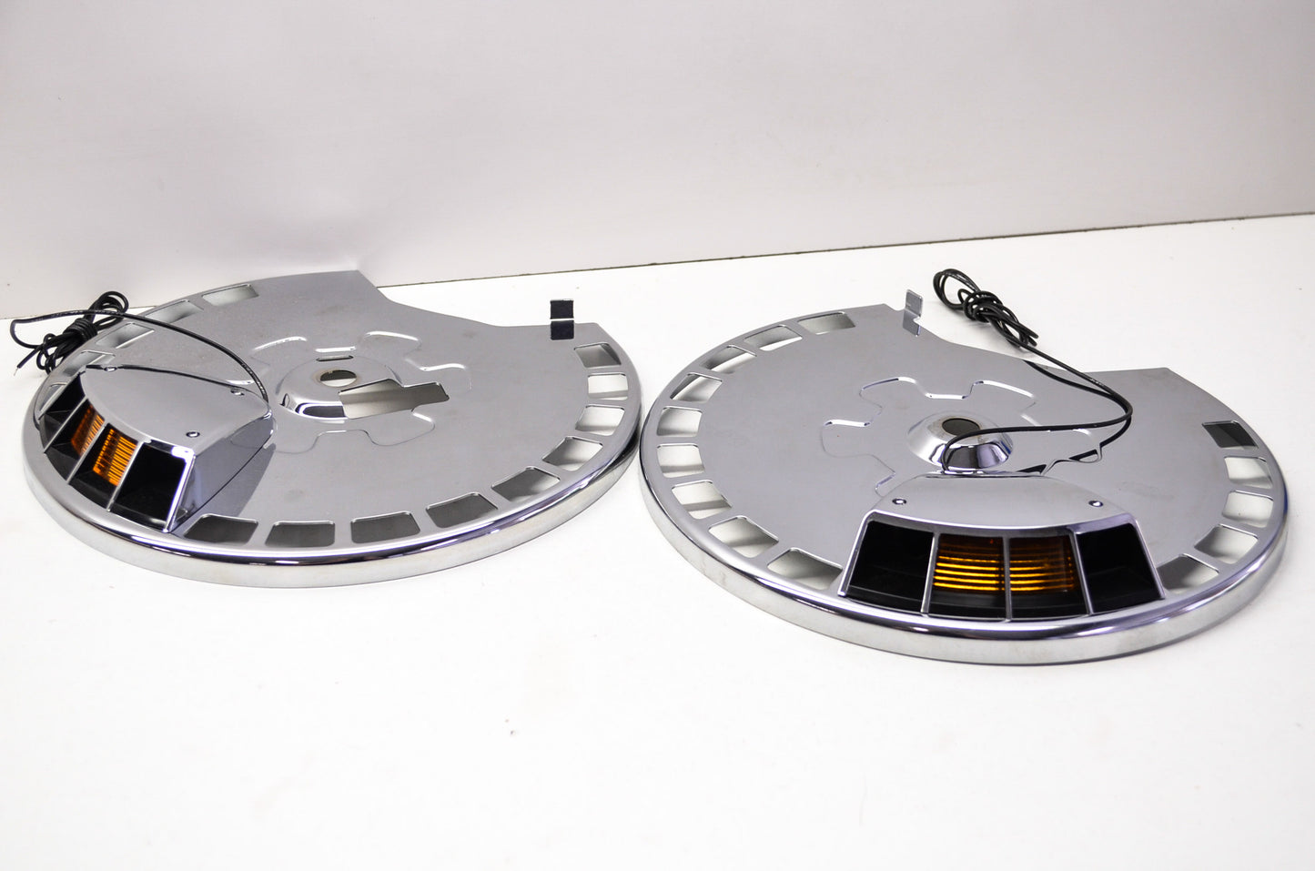 Chrome Rotor Covers Qty 2 NOS