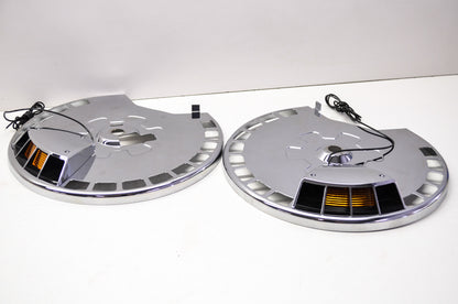 Chrome Rotor Covers Qty 2 NOS