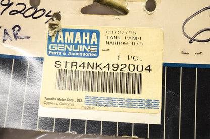 OEM Yamaha STR-4NK49-20-04 Leather Tank Panel NOS
