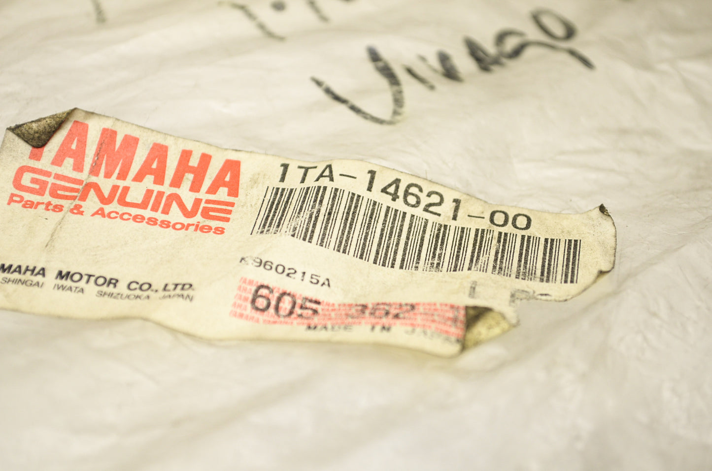 OEM Yamaha 1TA-14621-00-00 Right Exhaust Pipe NOS