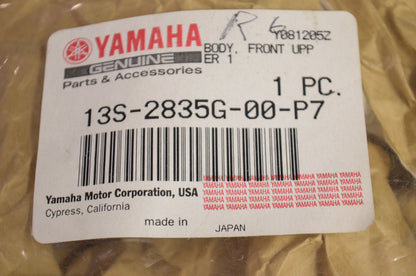 New OEM Yamaha Black Front Upper Body Fairing 09 YZFR6 NOS