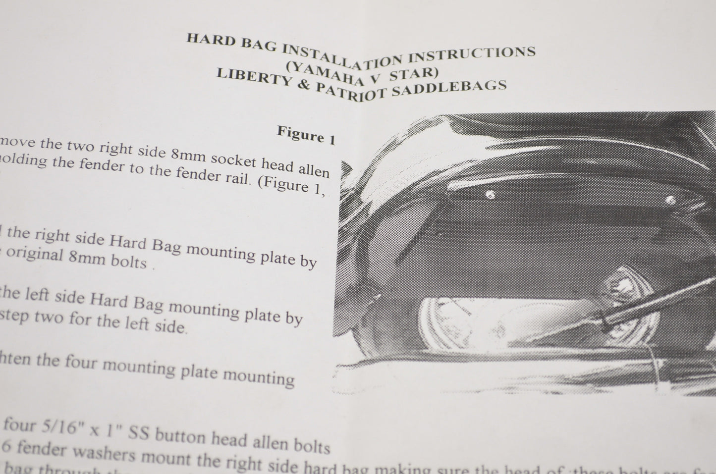 V Star Liberty & Patriot Saddle Bag Supports NOS