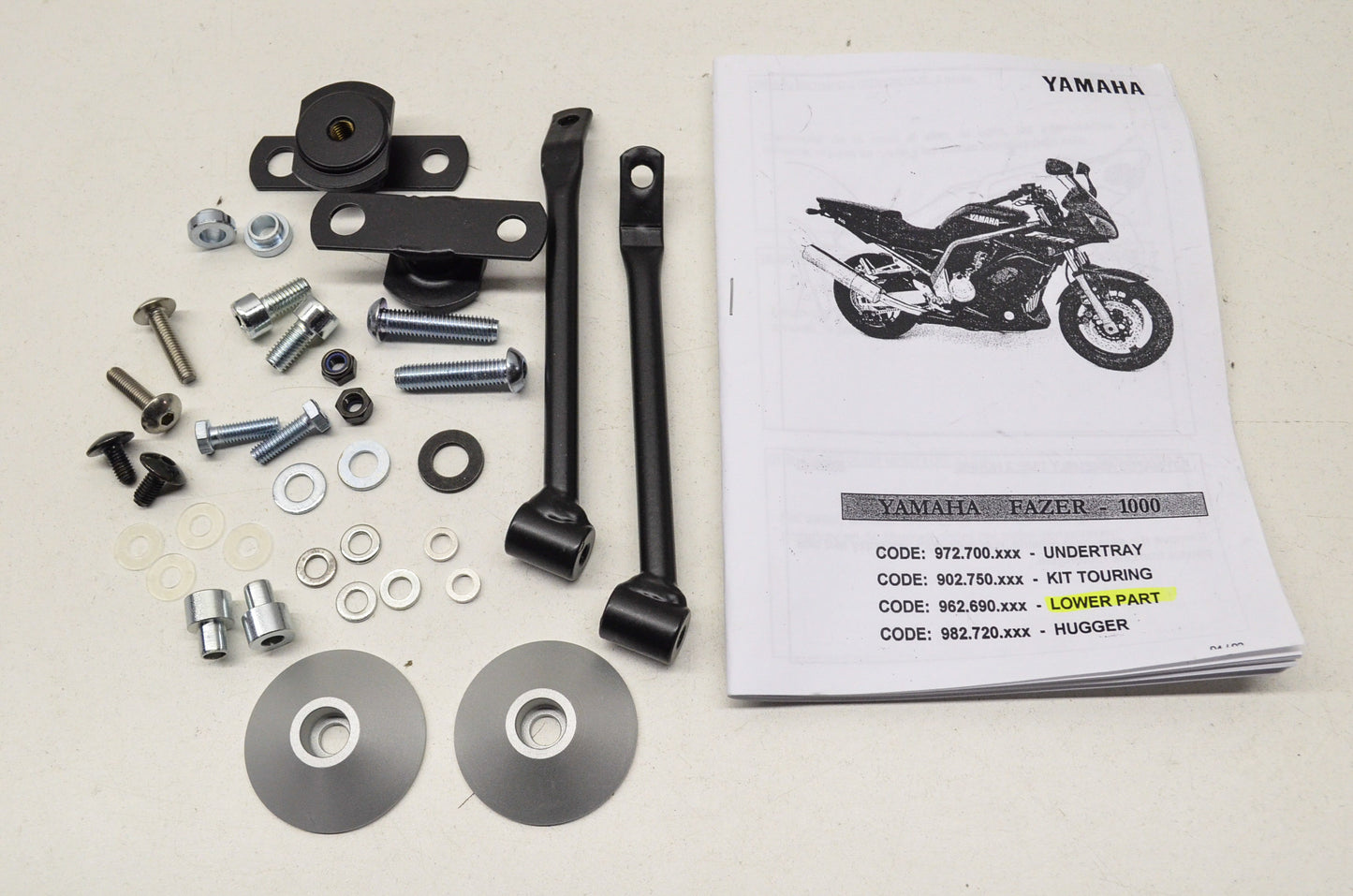 New OEM Yamaha Fazer 1000 Lower Part Hardware NOS