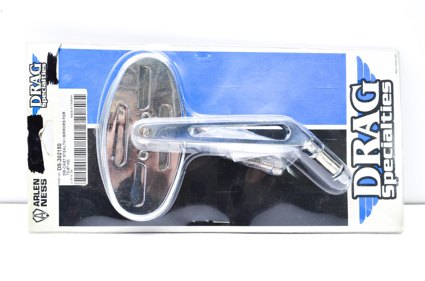 New Drag Specialties Die Cast Stealth Mirror NOS