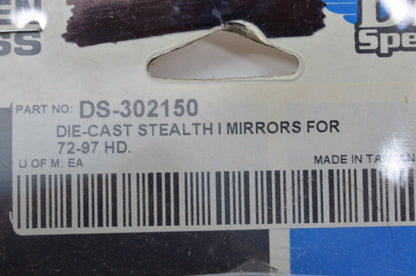New Drag Specialties Die Cast Stealth Mirror NOS