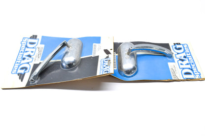 Drag Specialties 1901-0026 Chrome Oval Mirror Kit NOS