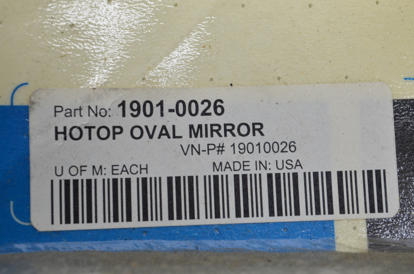 Drag Specialties 1901-0026 Chrome Oval Mirror Kit NOS