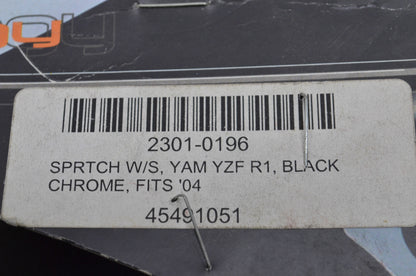 Sportech 2301-0196 Black Chrome Windscreen NOS