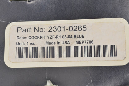 Memphis Shades 2301-0265 Blue/Clear Windscreen NOS