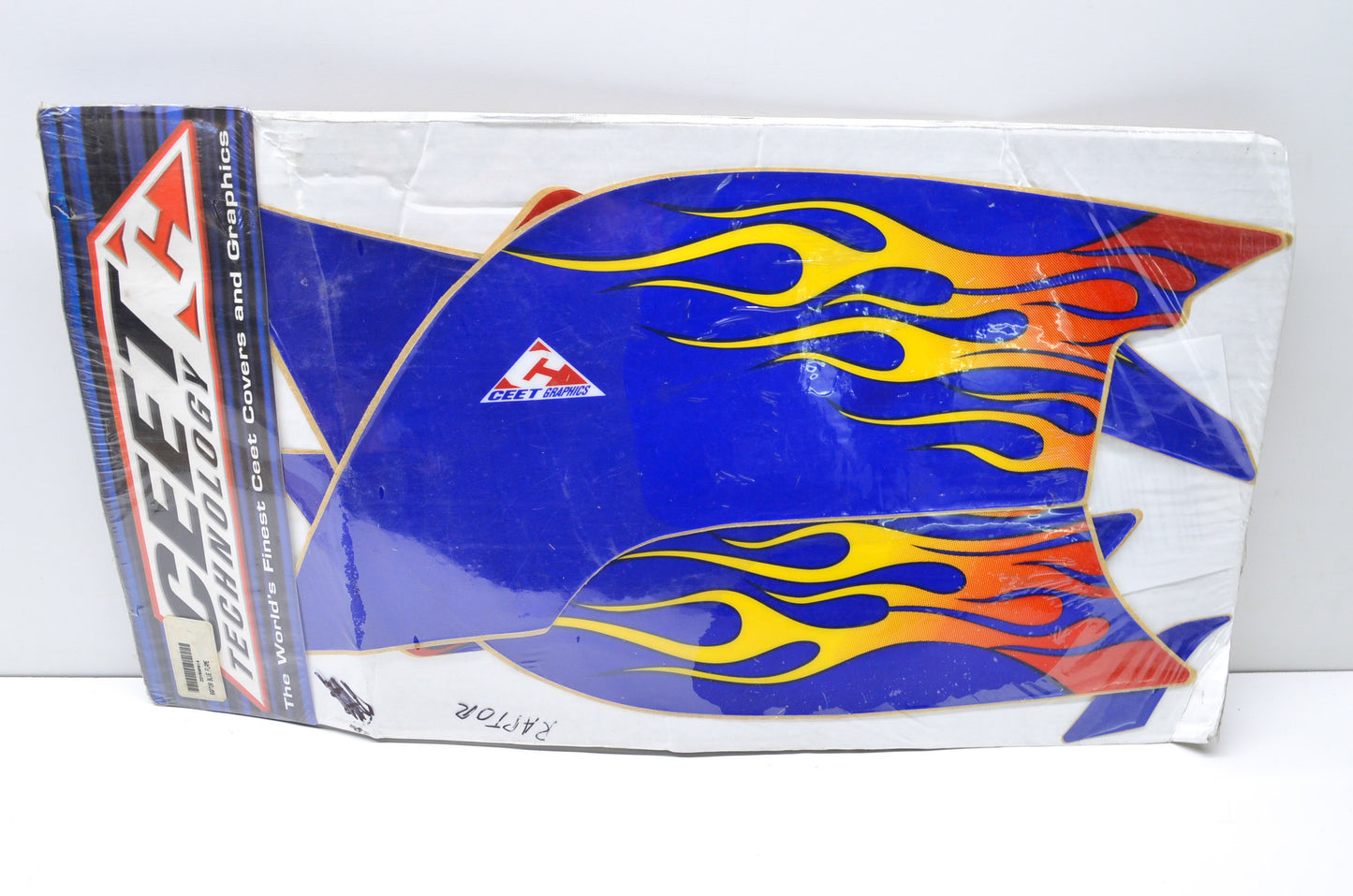 Ceet ZDYRAP014 Yamaha Raptor Blue Flame Decal Kit NOS
