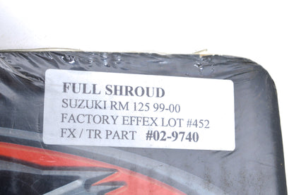 New Factory Effex 1999-2000 Suzuki RM125 Full Shroud Decal Kit NOS