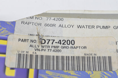 DG 77-4200, D77-4200 Water Pump Guard Kit NOS