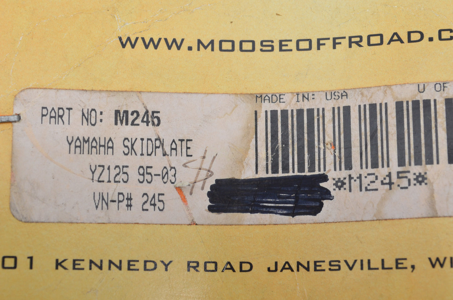 New Moose Racing Yamaha Skid Plate Kit NOS