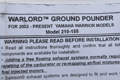 Warlord Ground Pounder Exhaust Kit NOS