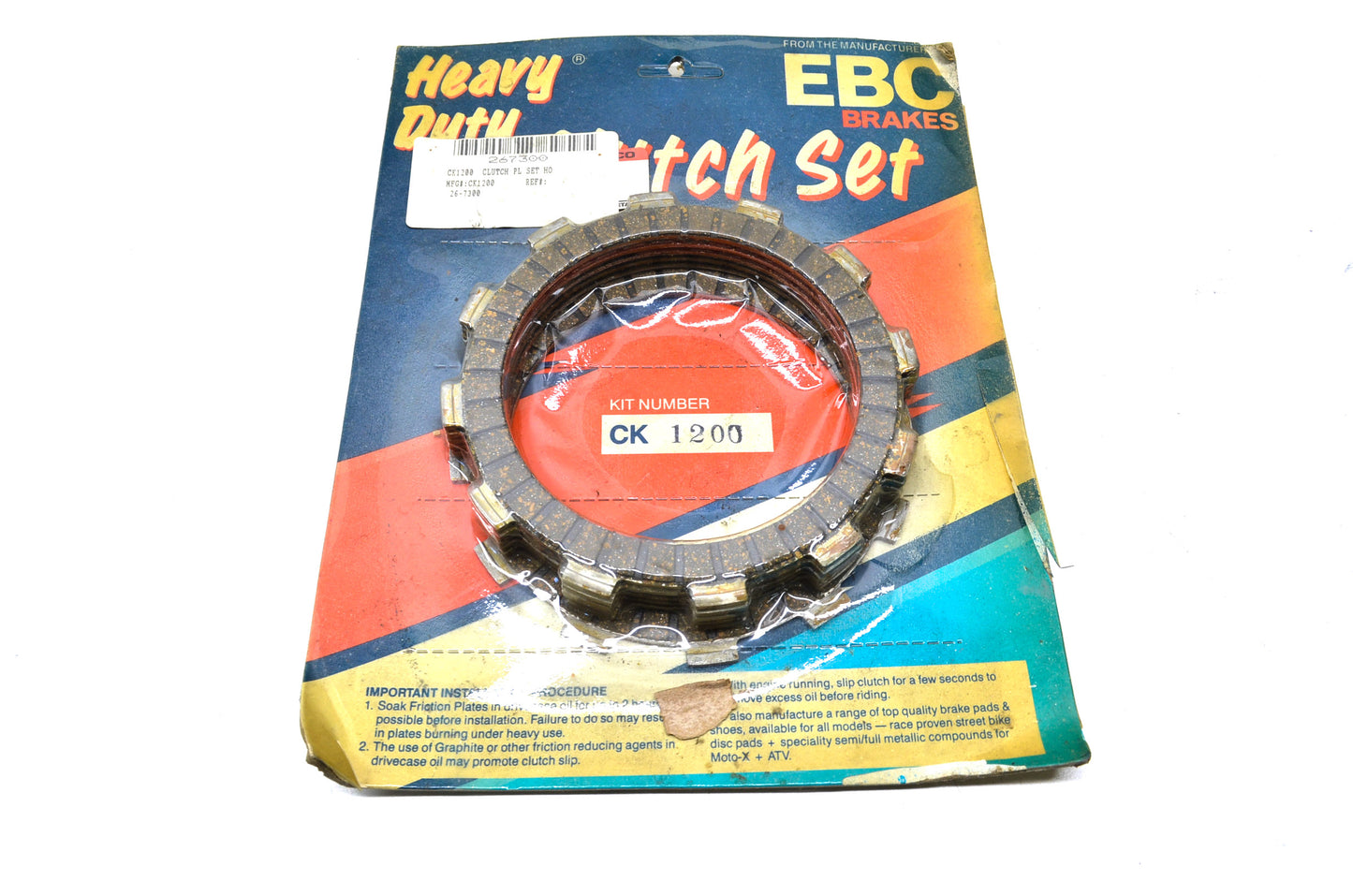 EBC CK1200, 26-7300 Clutch Kit NOS