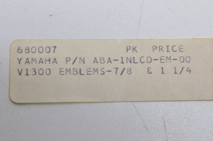 OEM Yamaha 680007, ABA-1-NLCD-EM-00 Emblem Kit NOS