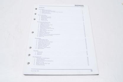 OEM Honda 6188900 Shop Manual G300/G400 NOS
