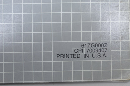 OEM Honda 61ZG000Z Shop Manual G100K2 Supplement NOS