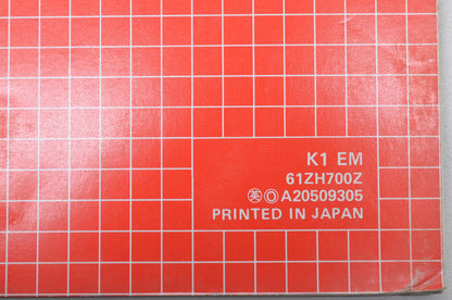 OEM Honda 61ZH700Z Shop Manual GX120K1/GX160K1 Supplement NOS