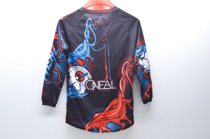 New O'Neal Youth Medium Black/Red/Blue Element Mutant Jersey NOS