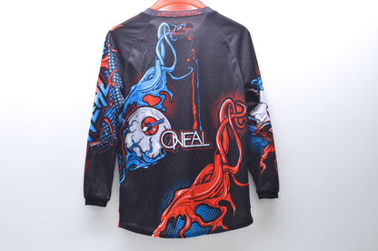 New O'Neal Youth Large Black/Red/Blue Element Mutant Jersey NOS