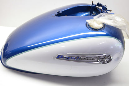 Blue White Royal Star Fuel Tank