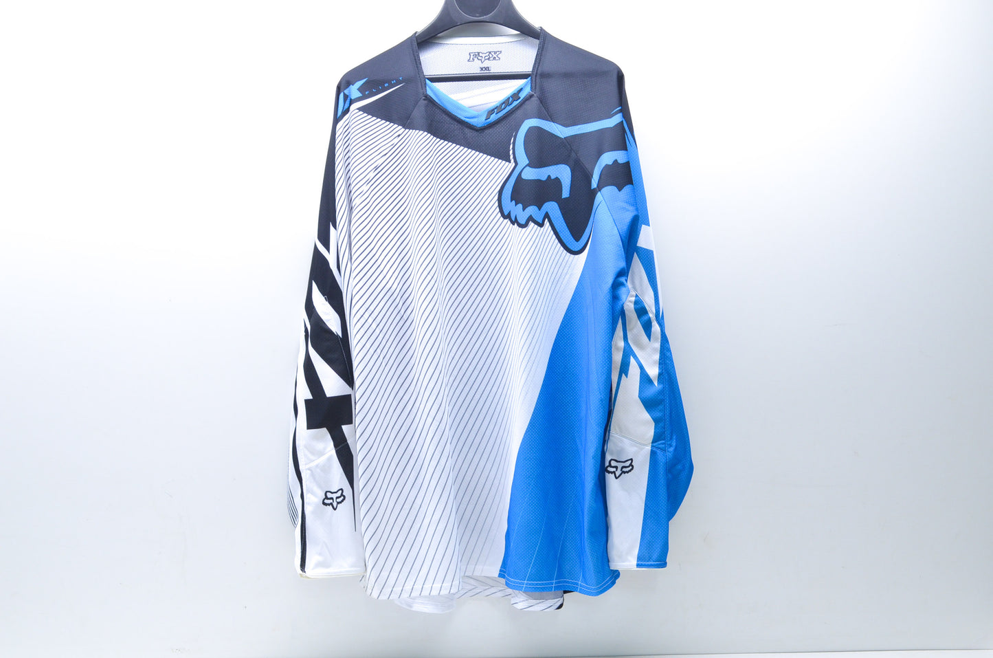 New Fox XXL Blue/White 360 Flight Jersey NOS