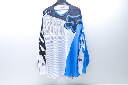 New Fox XXL Blue/White 360 Flight Jersey NOS