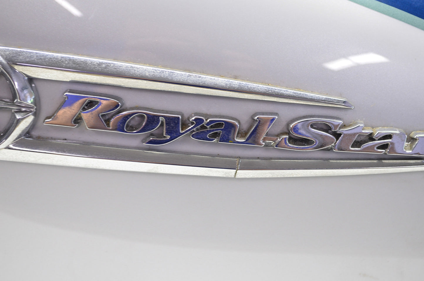 Blue White Royal Star Fuel Tank