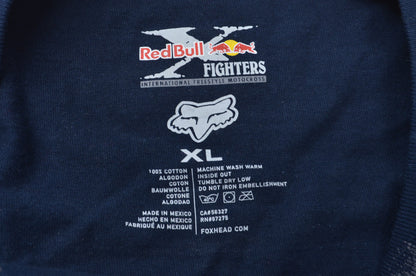Fox XL Navy Blue Red Bull X Fighters Shirt NOS