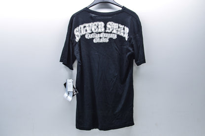 New Silver Star Large Black Silver Star Shirt NOS