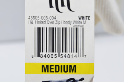 New Hart & Huntington Medium White H&H Hoodie NOS