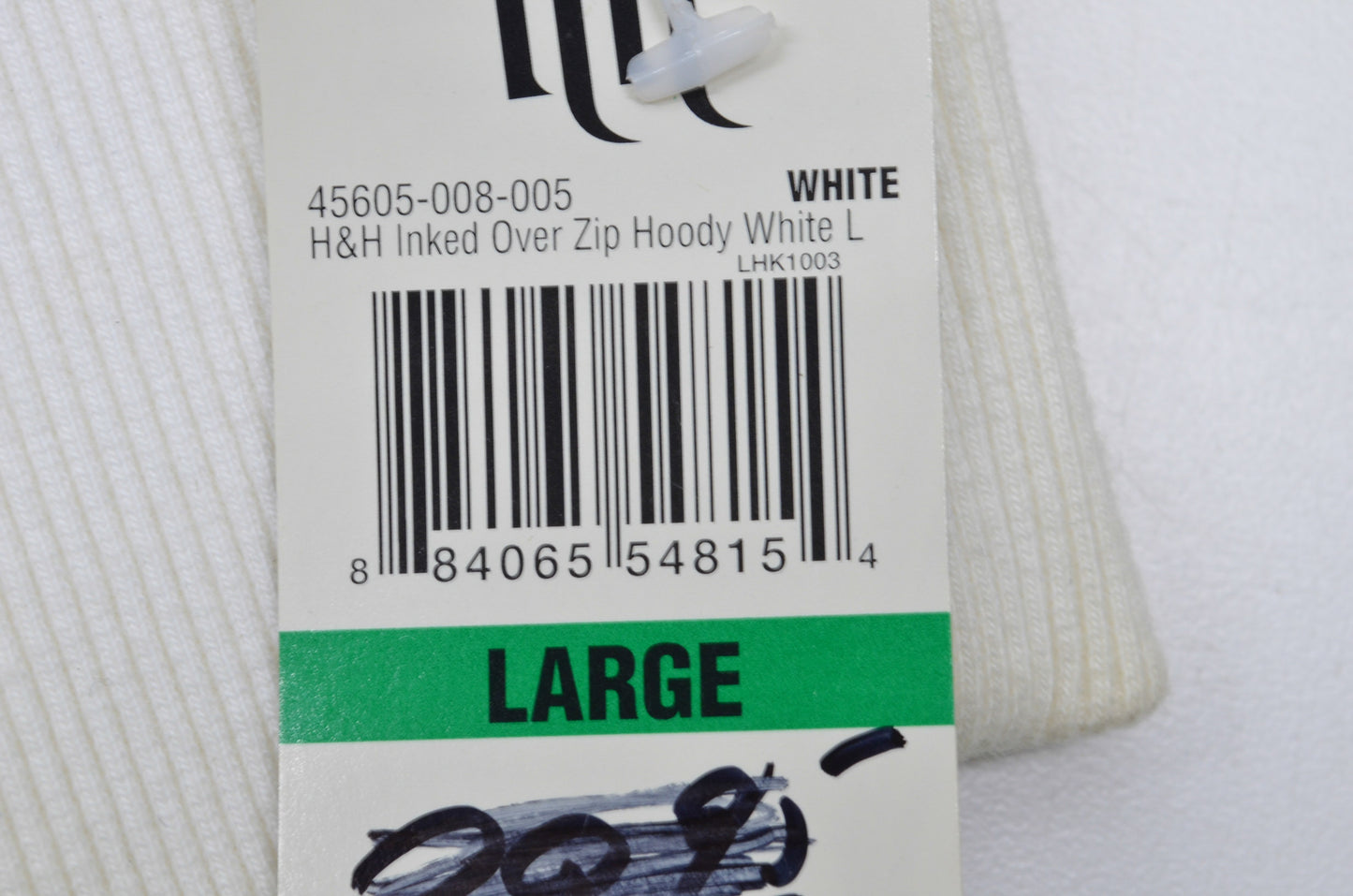 Large White H&H Hoodie NOS
