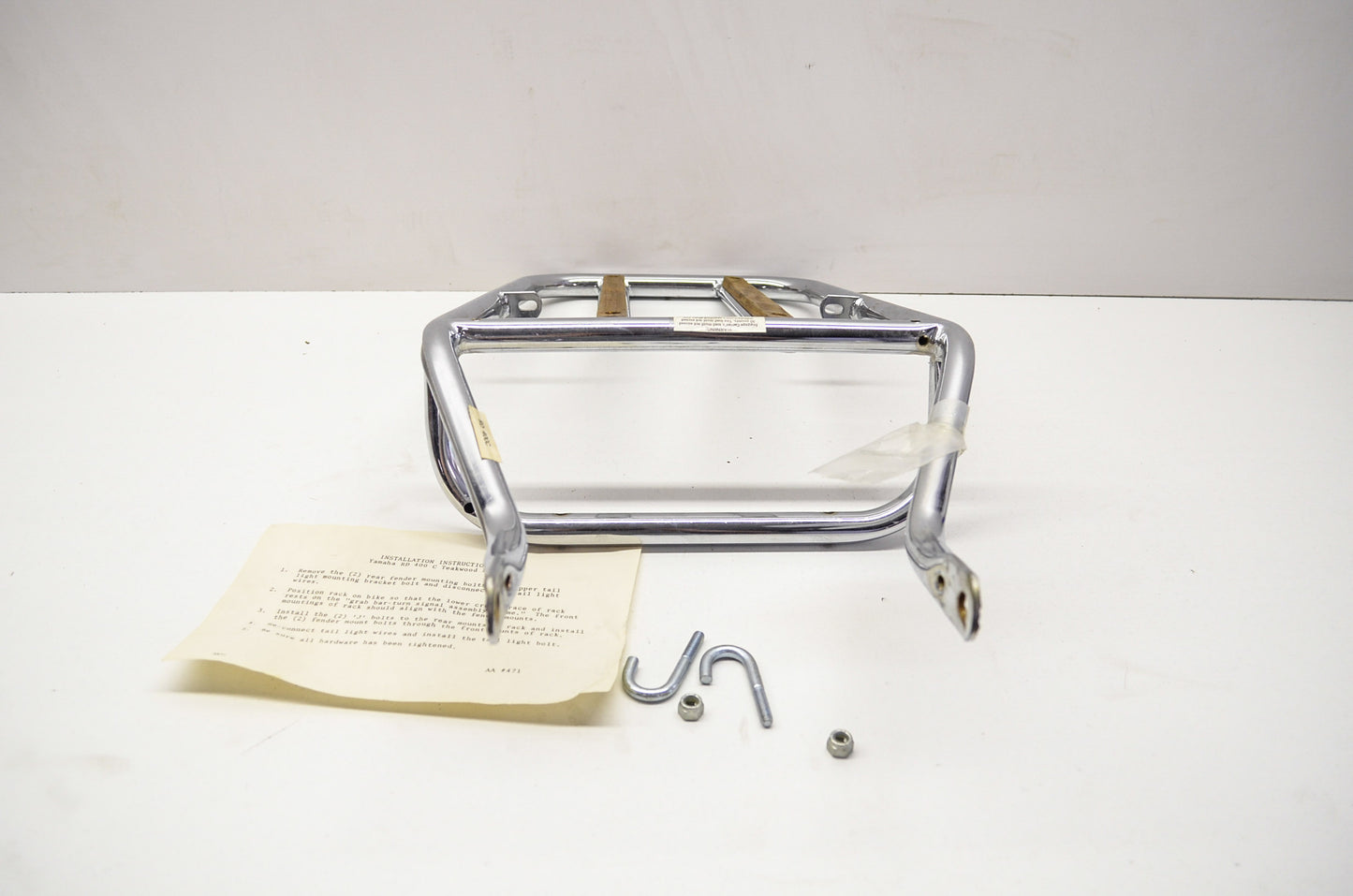 RD 400 C Teakwood Seat Rack NOS