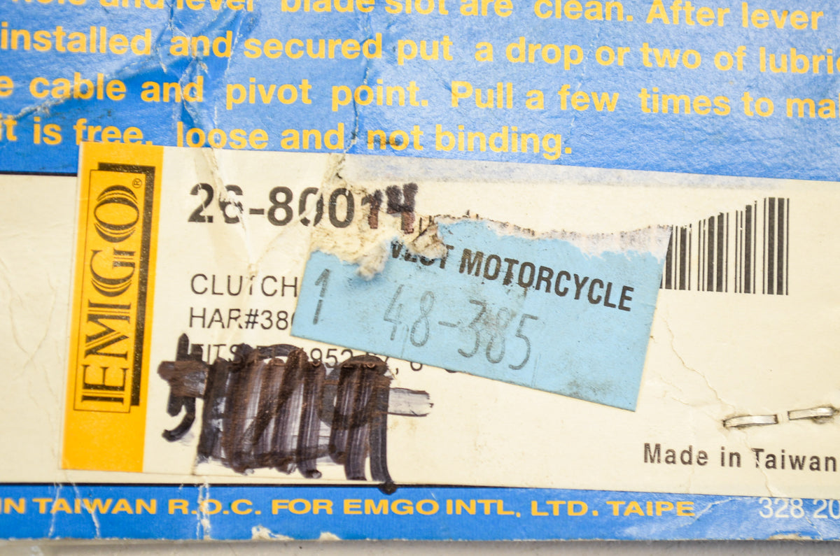 EMGO 26-80014 Clutch Cable NOS